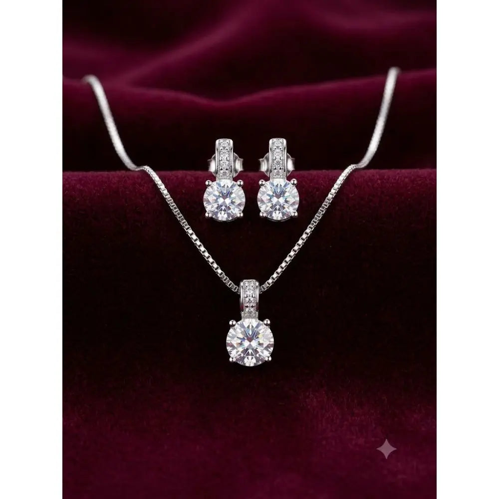 AAA+ Certified, Quality Silver - 925, Chain Size22.Cm., Gem CZ, Weight 5.4 grams., ABC-S501 (set of 4 pieces)